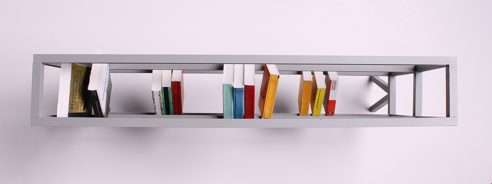 vista dall'alto della libreria